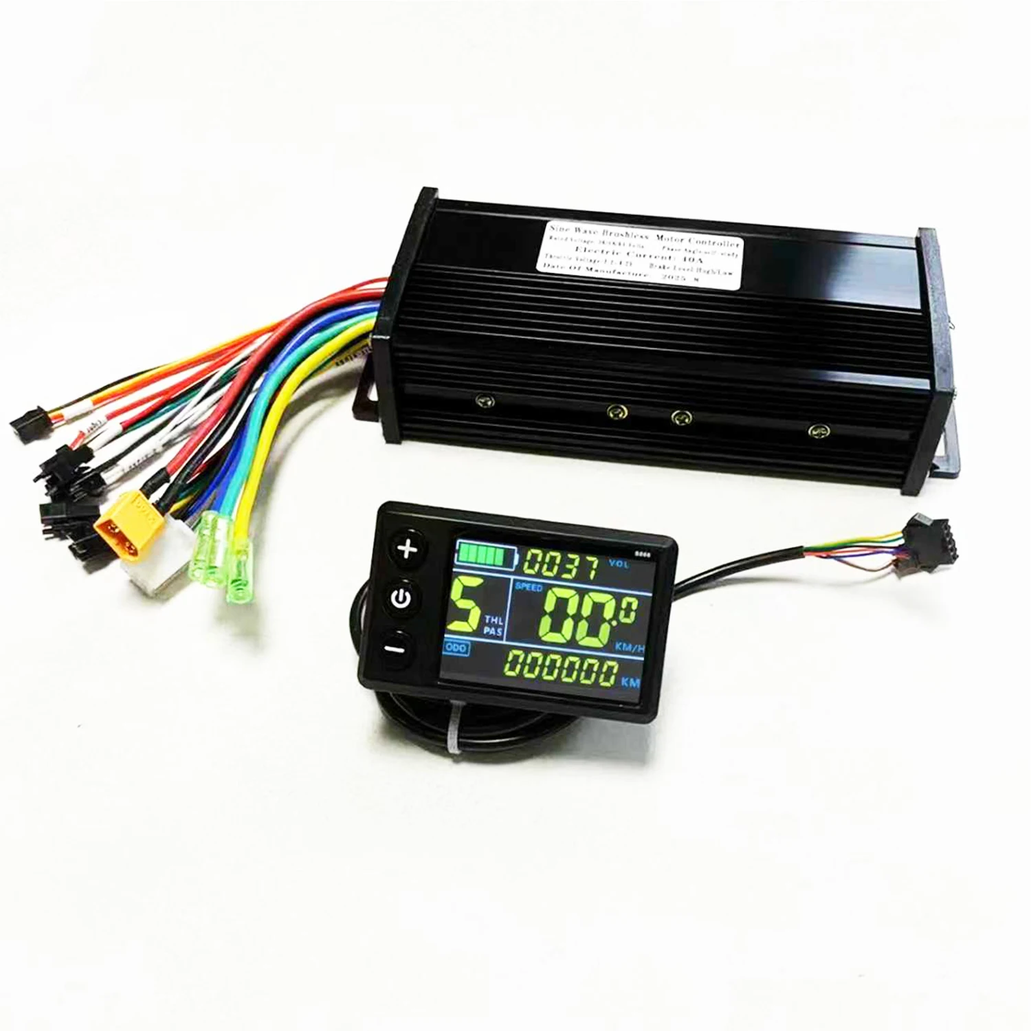 36V 48V 52V 60V 40A 2000W E-bike Brushless Motor sine wave Controller With S866