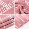 Turkish Striped Bath Towel Oversized Beach Towel With tassels Super Absorbent Soft and Easy Care100% Cotton Suitable for travel 4