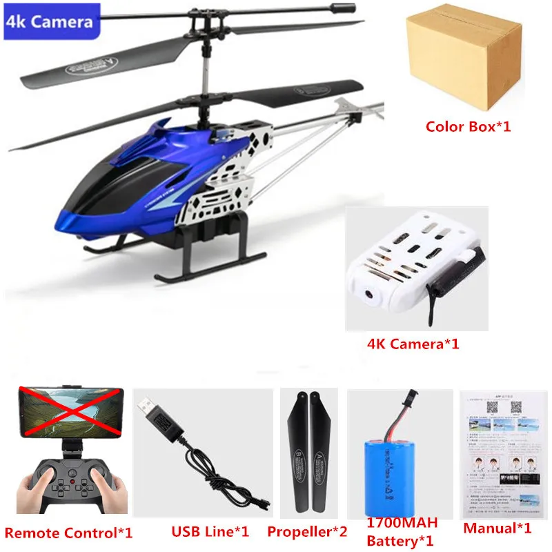 rc helicopter big size 50CM 4K HD Camera WIFI FPV RC Helicopter For Kids 3.5CH Alloy Height Setting Remote Control Helicopter Aircraft Adult Boy Toy cute RC Helicopters RC Helicopters