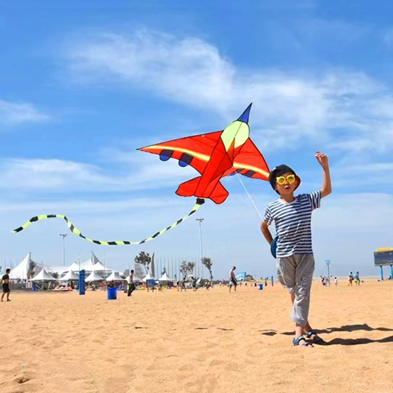 Rainbow plane kites Children kites flying fighter kite line outdoor toys professional wind kite factory colorful rainbow kite plane kite