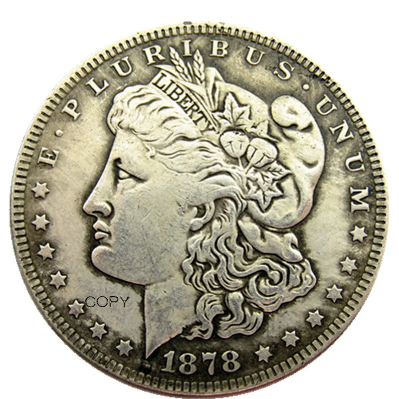 

MA03 сша Морган доллар 1878 Волшебные трюки магия трюк реквизит появляются/исчезают Посеребренная монета
