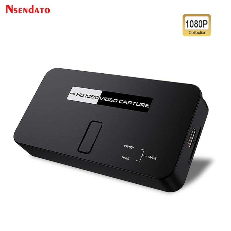 Ezcap284 1080P Ypbpr Av Cvbs Hdmi Video Capture Card Game Grabber Box Per Switch Xbox Ps4 Phone Video Record Obs Live Streaming