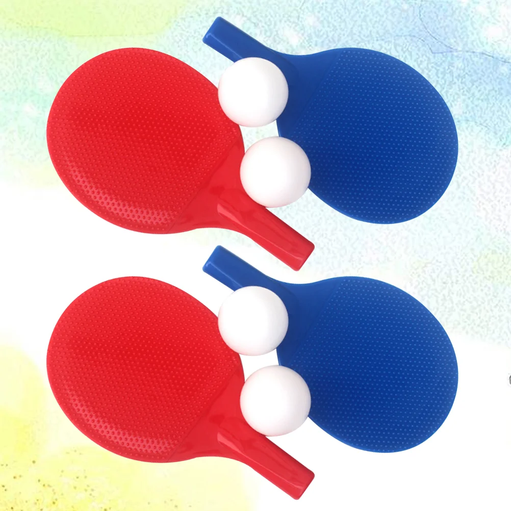 

Plastic Paddle Balls Pack Of 3 Racket Toys With Balls Children Fitness Entertainment Pong Paddle For Beginners Kids