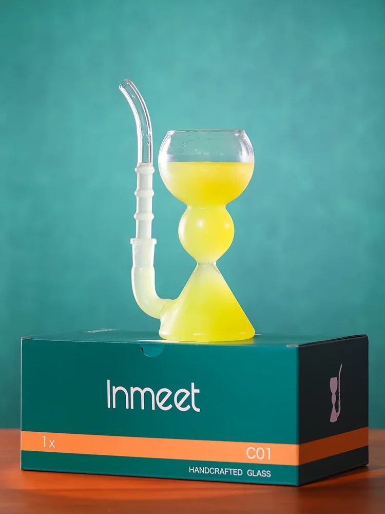 Unique Glass Cup for Cocktail, Absinthe, Milk & Hookah - Creative Multi-Use Bar Drinkware, Home Gift for Beverage Enthusiasts