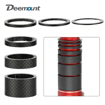 Bicycle Carbon Fiber Spacers for 1-1/8" 28.6mm Fork Headset Handlebar Stem Rise up Height Adjust Washers 3K Matte Rings