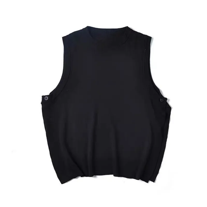 Men Sweater Vests Knitted Pullover Sleeveless Warm Fashion Casual Korean Loose M-3XL