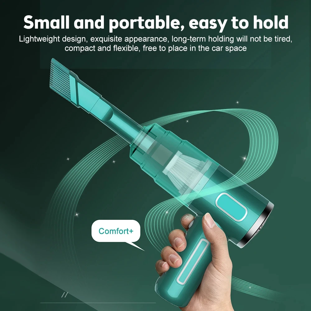 Wireless 29000Pa Car Vacuum Cleaner Strong Suction Dust Catcher Cordless Handheld Wet Dry Vacuum Cleaner Air Duster For Car