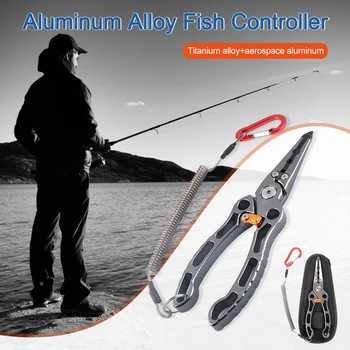 Titanium Alloy Fishing Pliers Fishing Tackle Gear Hook Recover Cutter Line Split Ring Light Weight Portable Fishing Accessories 2
