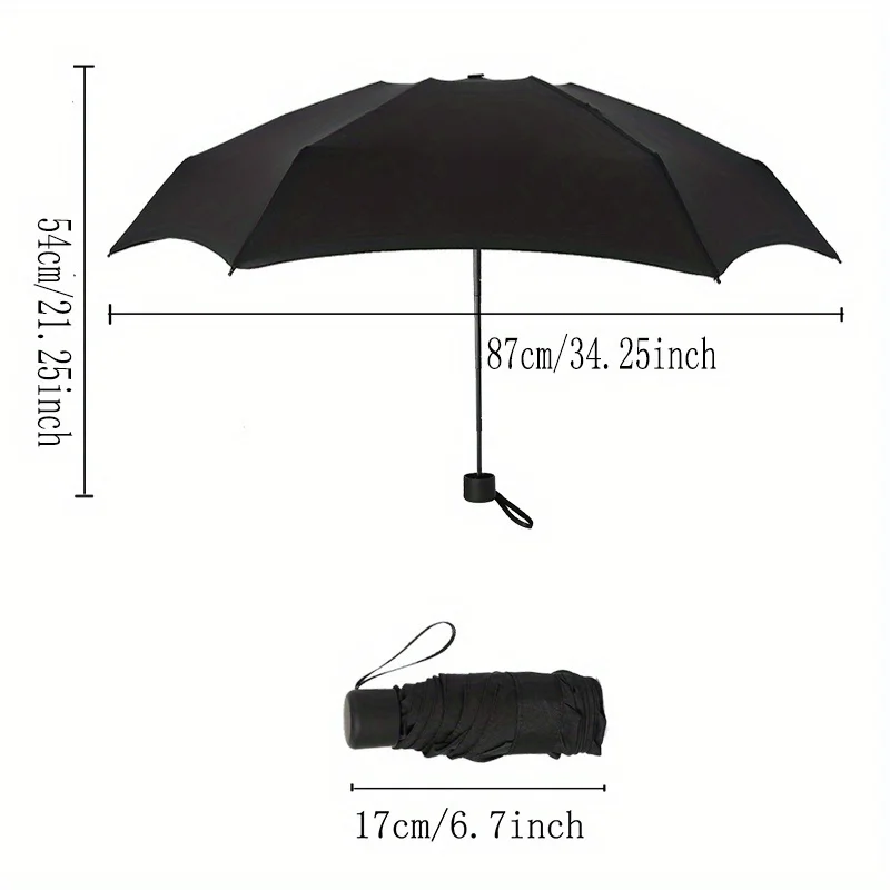 Small Folding Umbrella mini umbrella folding umbrella mini sun umbrella Rain Women Gift Men Mini Pocket Parasol Girls Anti-UV Waterproof Portable Travel