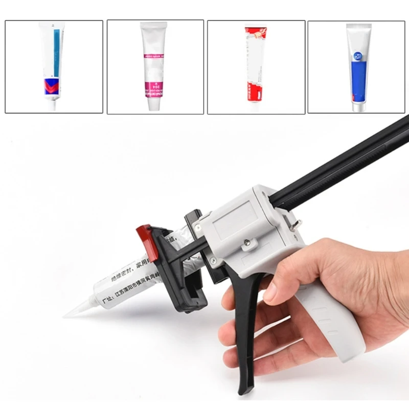 Silicone Glues Guns for Manual Extrusion of Toothpaste Tube Glues Dispensing Tool Aluminum Tube Squeezer Extruder Guns 37JD