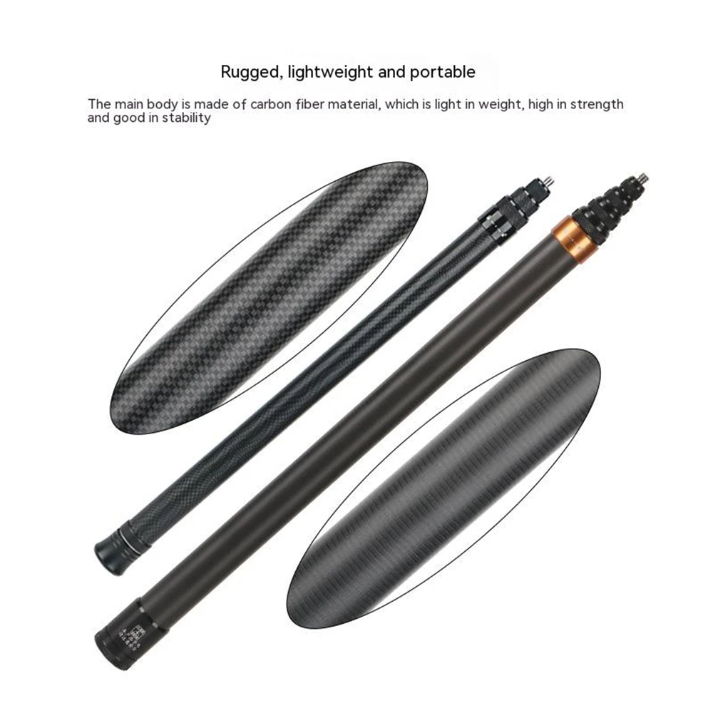 Selfie Stick Tripod Selfie Stick Sports Camera Selfie Stick 2.9M Carbon Fiber Selfie Stick for Insta360 X 4 /X3/DJI Action 4/Go Pro Sports Camera Tripod Accessories
