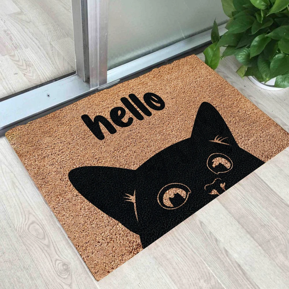 

Hello Cat Welcome Doormat