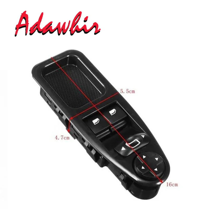 6554.ZJ For Fiat Scudo Citroen Jumpy Dispatch Peugeot Expert Master 2007 - 2016 Power Window Switch Control Button | Автомобили и