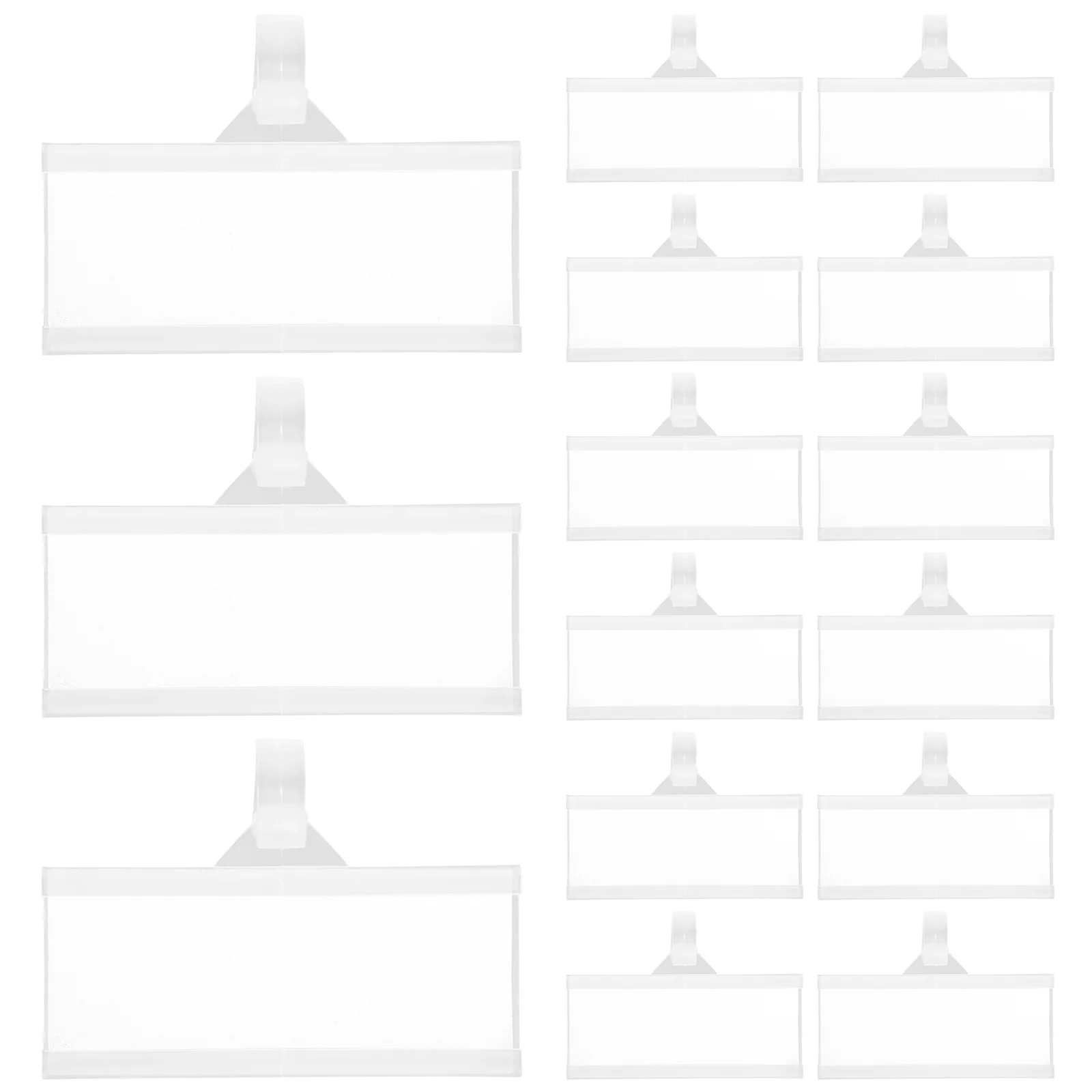 

100 комплектов прозрачных ценников для продукта, база для супермаркета, витрина, карточка, держатель, подставка для магазина, этикетки, этикетки, Отображение продуктов