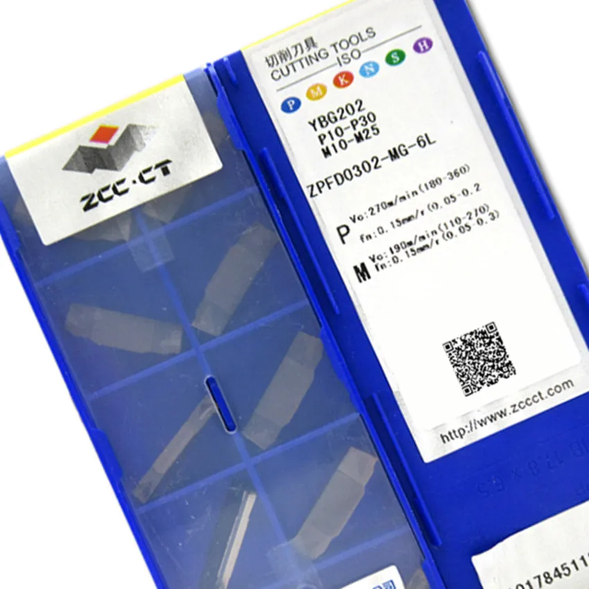

ZCC.CT ZPFD0302-MG-6R YBG202/ZPFD0302-MG-6L YBG202/ZPFD0302-MG-15R YBG202/ZPFD0302-MG-15L YBG202 CNC CARBIDE INSERTS 10PCS/BOX