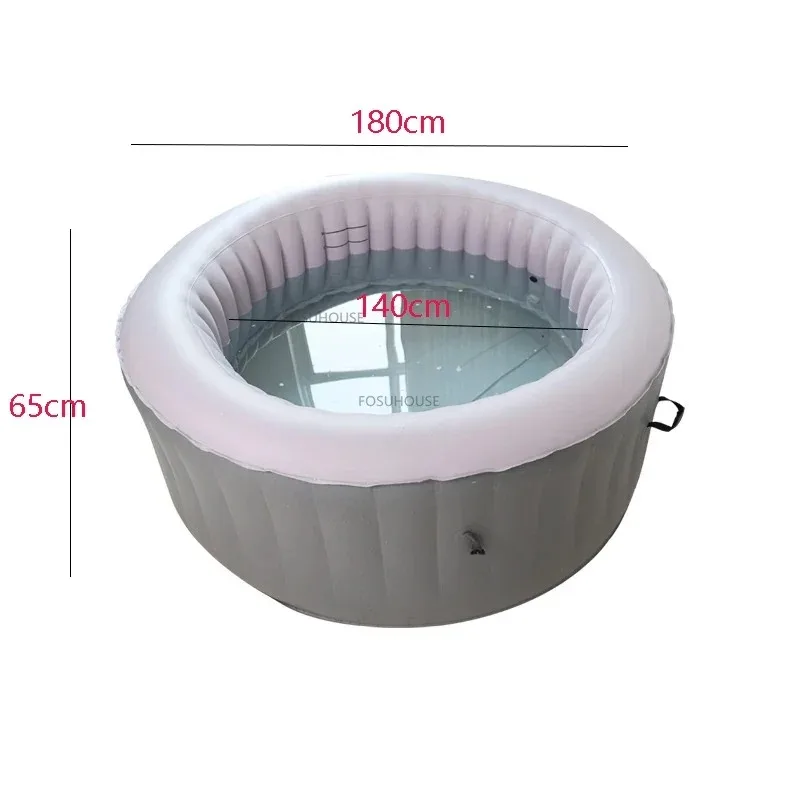 Household Spa Tubs and Sauna Rooms Heating Round Whirlpool Bathtub Inflatable Bathtub Thermostatic Surf Inflatable