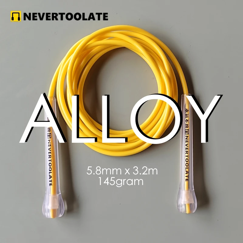 145 gram 5.8mm alloy tpu mixed pvc rope 3.5 meters in total abs handle jump skip rope fitness nevertoolate new material soft