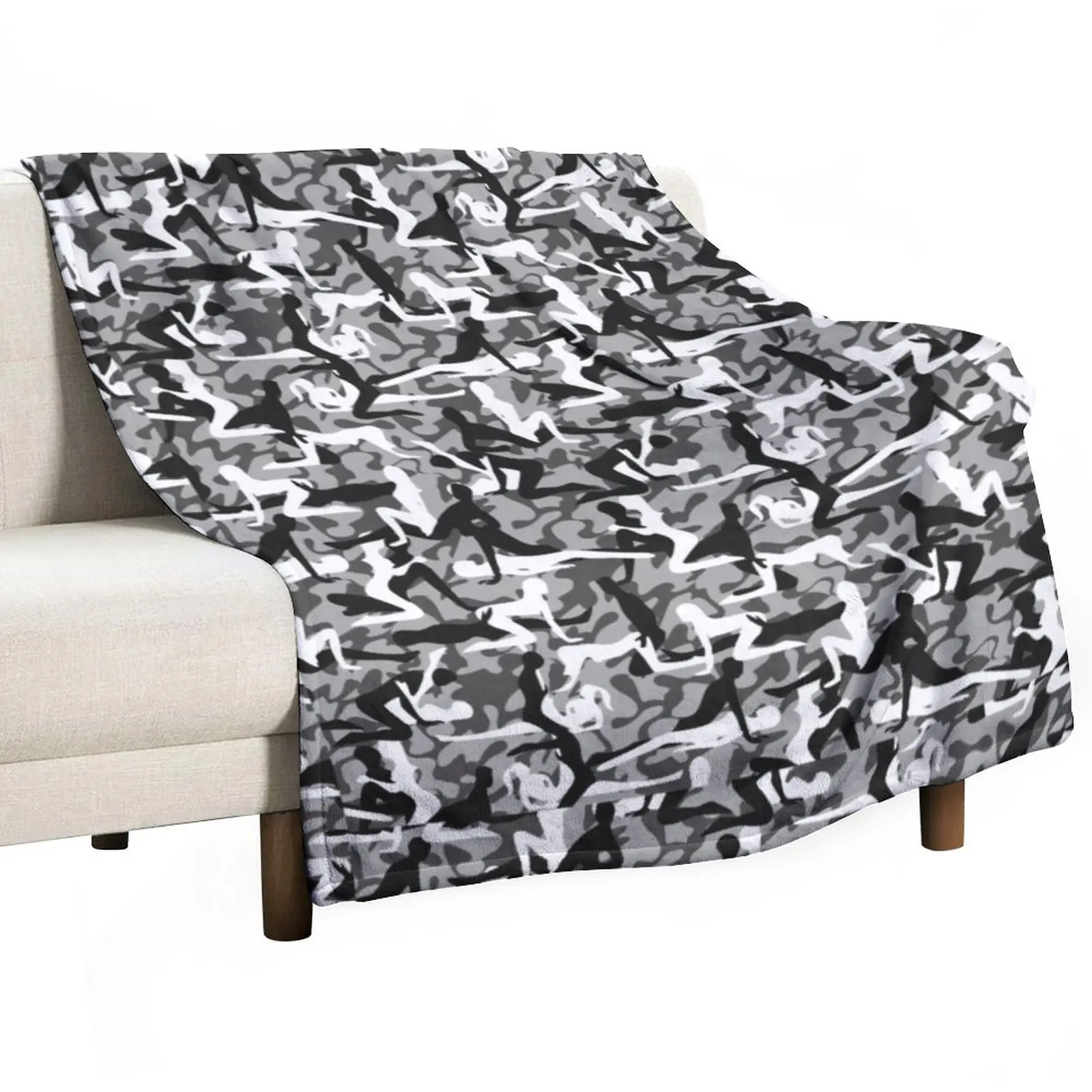

Camouflage Kamasutra Throw Blanket Retros Luxury Brand Softest Beautifuls Blankets