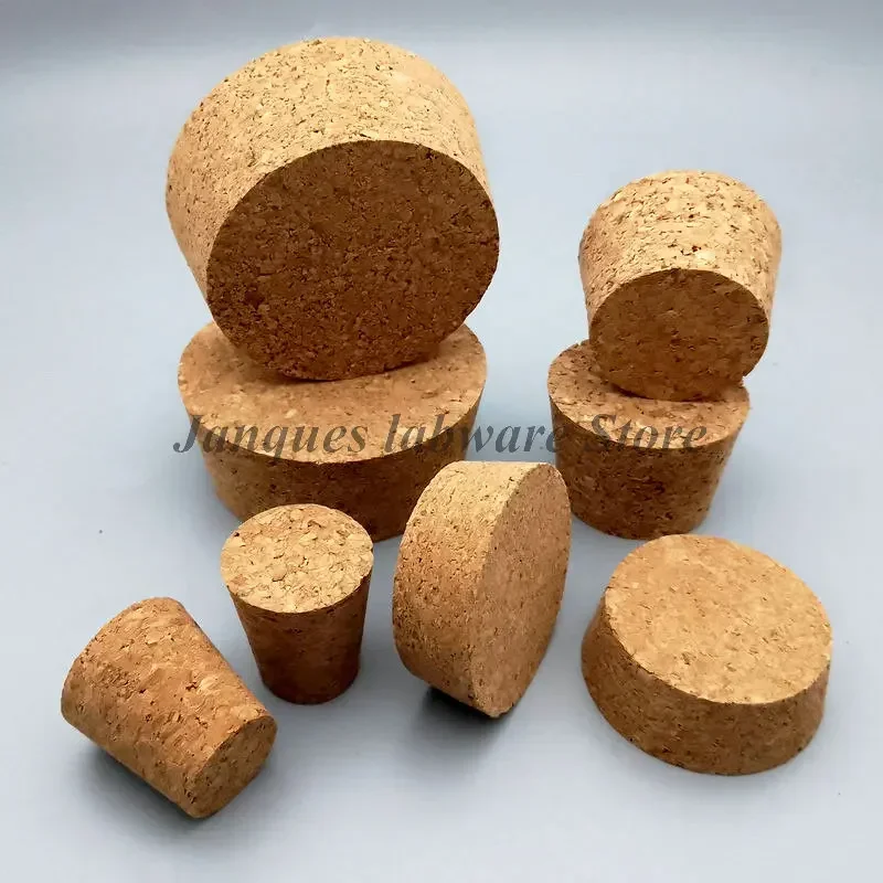 Top diameter 32mm to 83mm Wooden Cork Lab Glass Bottle Stopper Kettle Pudding Bottle Cork Cap Burette Tube Wood Lid 5pcs for wooden bottle cork