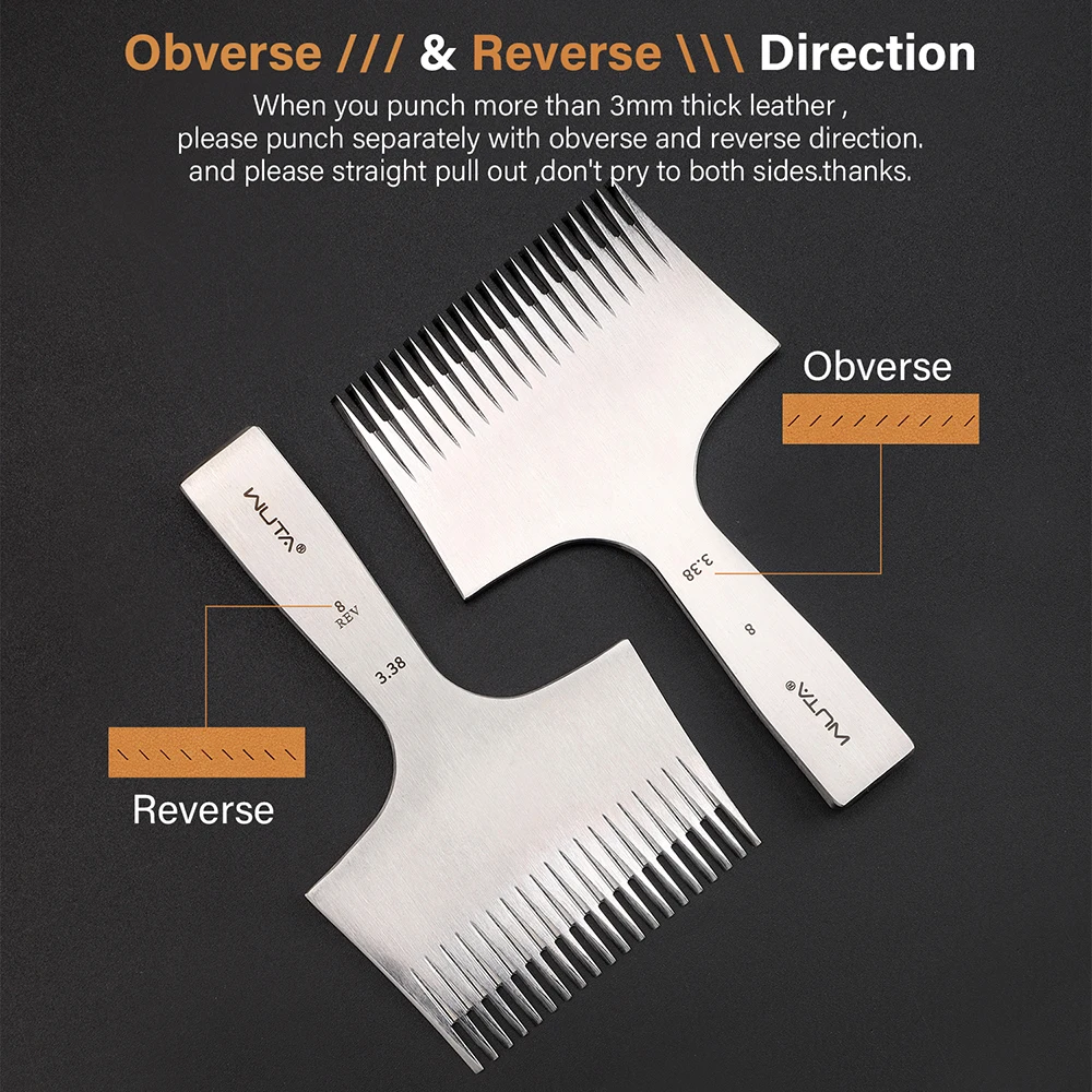 WUTA 高級ヨーロッパ目打ち 3mm 2/5本目セット WUTA -1pc高級ヨーロッパ目打ち 鋭利 上品レザークラフトパンチ 工具 细革工 抜き型 穴あけパンチ 打孔皮革DIY工具  2.7mm⁄3.0mm⁄3.38mm⁄3.85mmピッチ 選択可能送料無料 - AliExpress