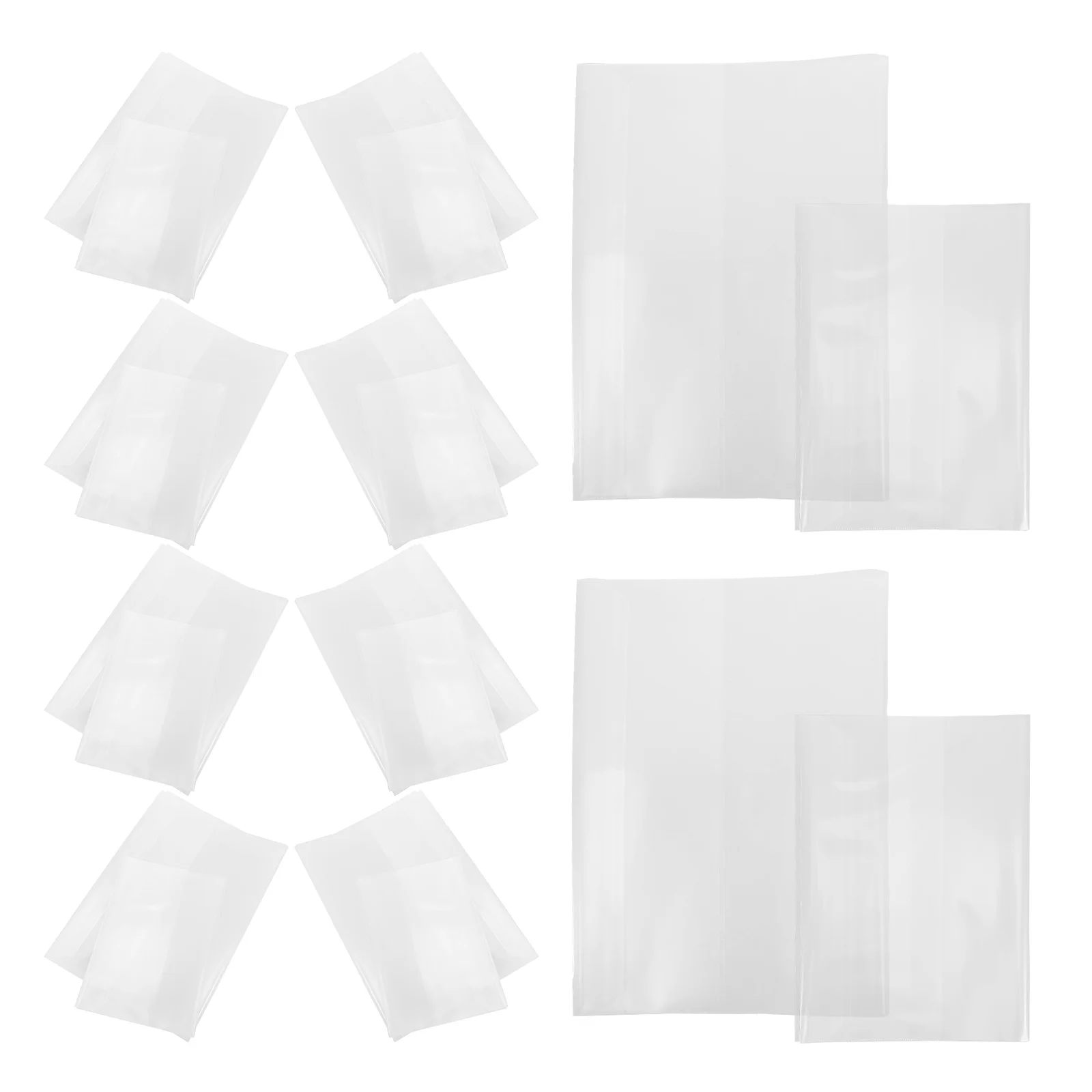 

20Pcs Book Sleeve Transparent Book Sleeve Clear Scrapbook Protector Cover Book Cover Clear Notepad Cover