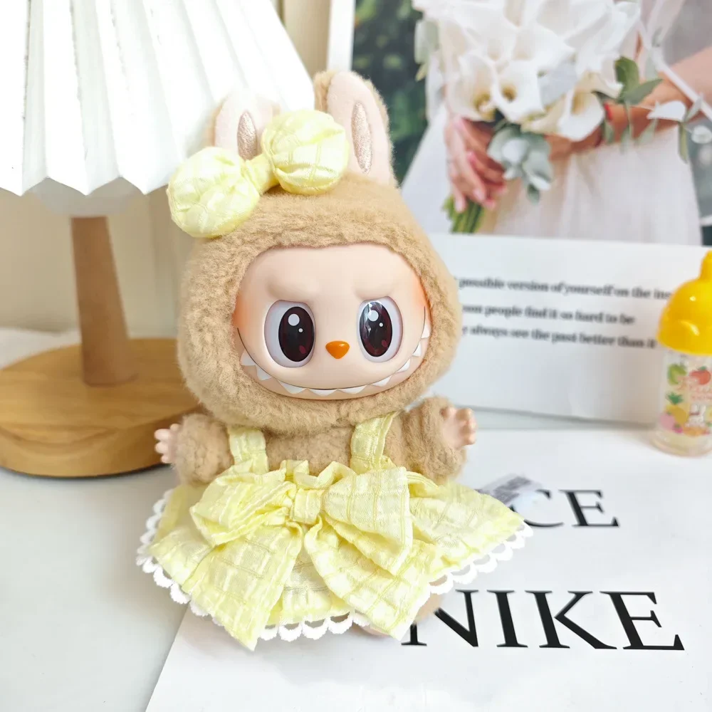 Ropa para muñecas Mini Labubu de 17 cm, linda figura de dibujos ...
