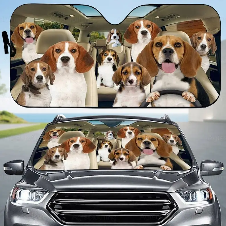 

Солнцезащитный козырек Beagles для семейного автомобиля, автомобильный солнцезащитный козырек, Подарочный козырек Beagles, солнцезащитный козырек для автомобиля
