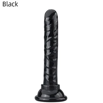 Realistic Dildo Anal Masturbator Sex Toys for Couples Crystal Jelly Dildo Suction Cup Penis Thrusting Dildo Phalos for Women Hot 4