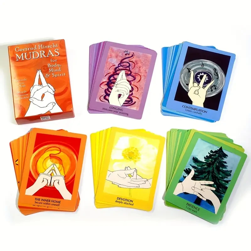 Tarot Card Deck 1 Box of 68 Cards Mudras For Body Mind And Spirit Beginner Tarot Card Set For Practice