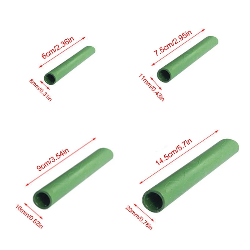 20개 20MM 정원 지지대 직선 연결기 플라스틱 정원 지지대 연결 파이프 헤비 듀티 식물 지지대-ABVK