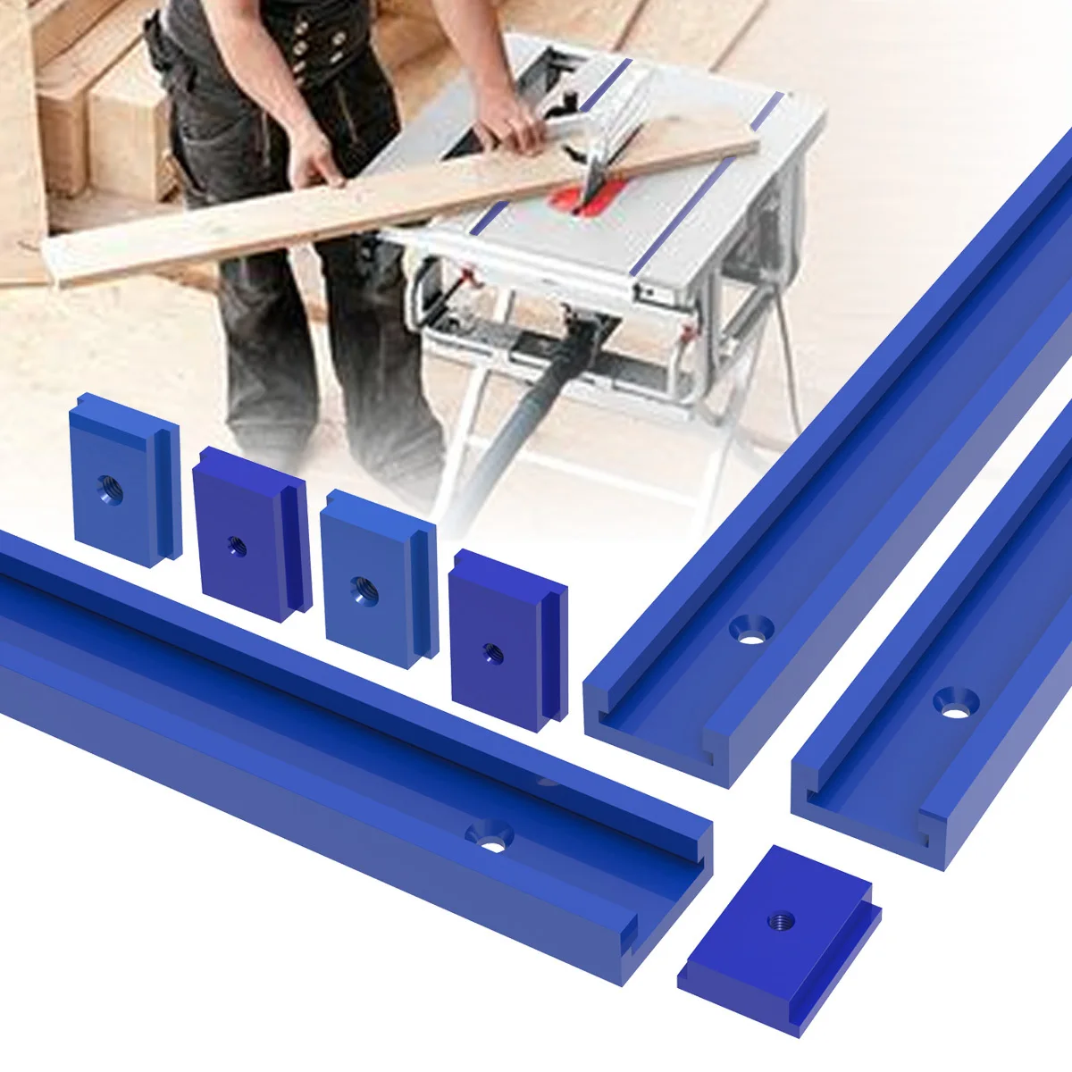 Guida A T In Lega Di Alluminio 600mm - 30x12.8mm, Per Lavorazione Legno, Pista Per Attrezzi - Foto 10