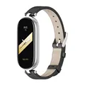 Leather Black Silver
