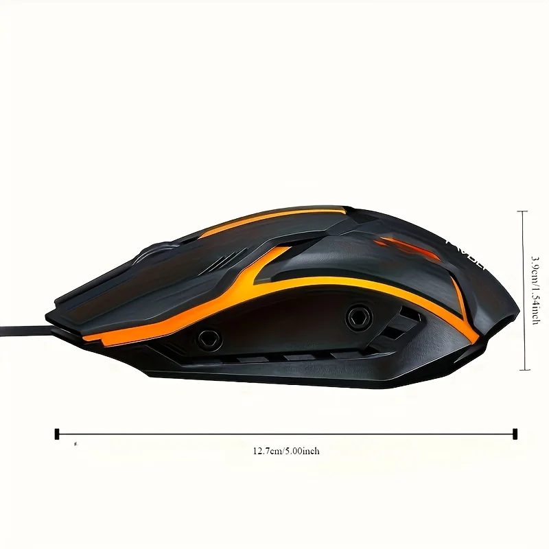 1pc mechanical feel gaming mouse, LED light, wired notebook mouse for laptops and desktopsTask Automation Tool.