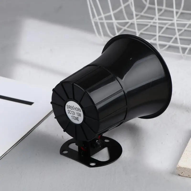 【M】1/2/3Pcs DC 12V 트레블 사이렌 경적 야외 경보 사이렌 알람 스피커 경보 시스템용 유선 시끄러운 경보 경적 110dB