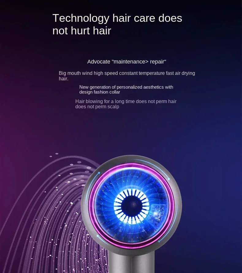 Description Picture 6 of item220V hair salon  dryer Household high-power hair salon negative ion hair care cold and hot air dryer