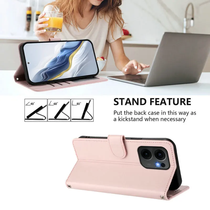 Luxurious Faux Leather 360° Protection Wallet Flip Case