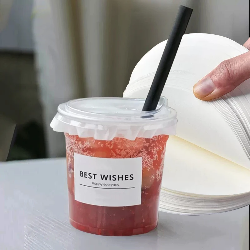 50pcs Leak Proof Paper Coffee Spill Proof Leak Proof Paper Films Anti ...