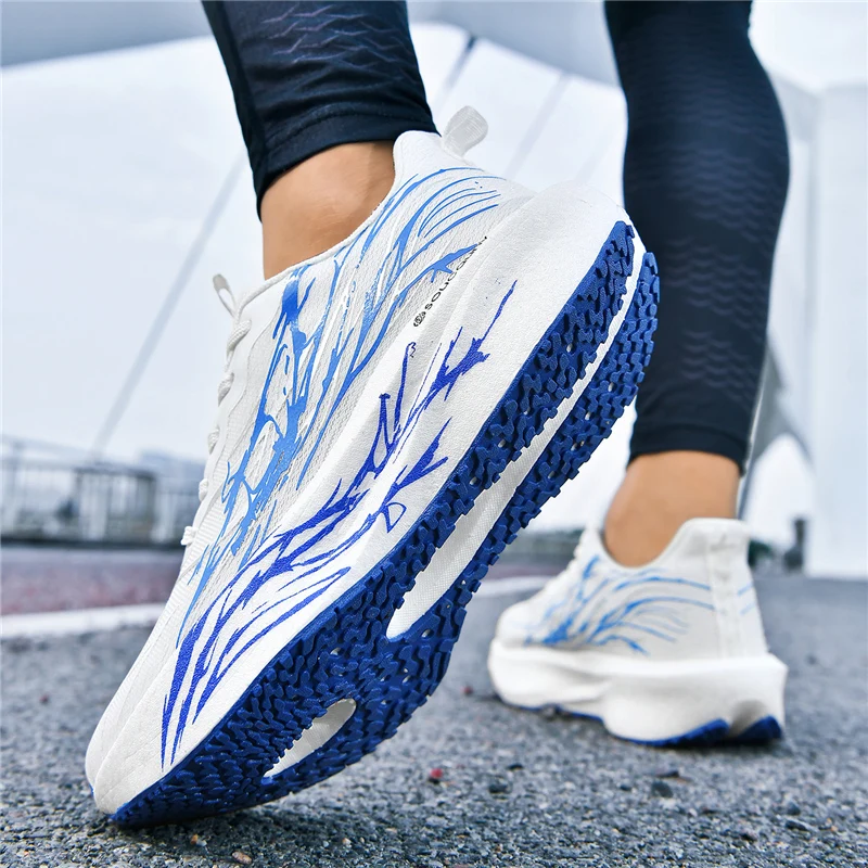 Men Marathon Running Shoes Sports Carbon Board