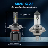 BEVINSEE Ampoule LED H4 H7 H11 50W 6000LM H1 H3 หลอดไฟ LED 9004 9007 9008 Hi/Low Beam 9005 HB3 9006 HB4 880 881 ไฟตัดหมอก LED 12V 2