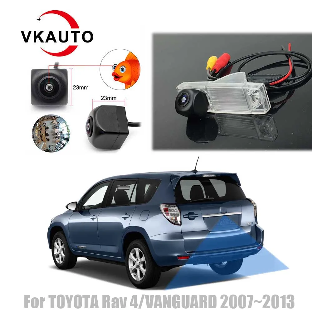 Vkauto Fish Eye Telecamera Posteriore Per Toyota Vanguard /Rav 4 Europe 2007 ~ 2012 Ccd Hd Telecamera Di Parcheggio Retromarcia/Kit Tns510 Per Cam