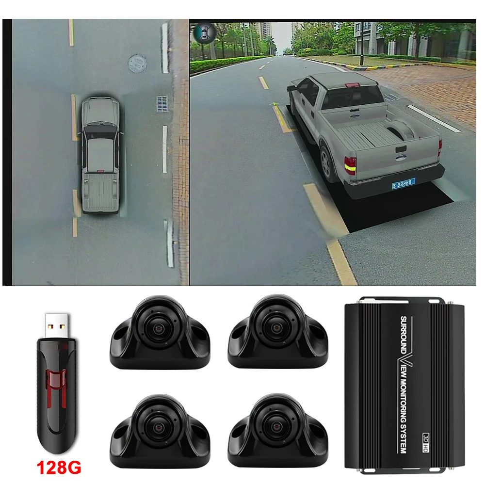 Carsanbo Car 360 ° Surround Bird's Eye View Camera System 3D 1080P