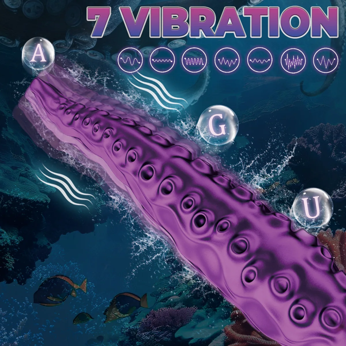 Vibrating Monster Dildo Sex Toys Octopus Tentacle Silicone G-Spot Clitoris Vibrators 7 Modes for Anal Vagina Nipple Stimulation sex toys