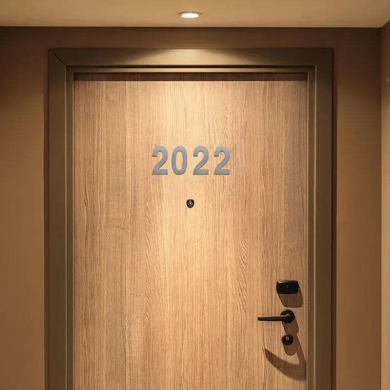 50/75/90mm Self Adhesive House Number Sticker Doorplate For Mailbox