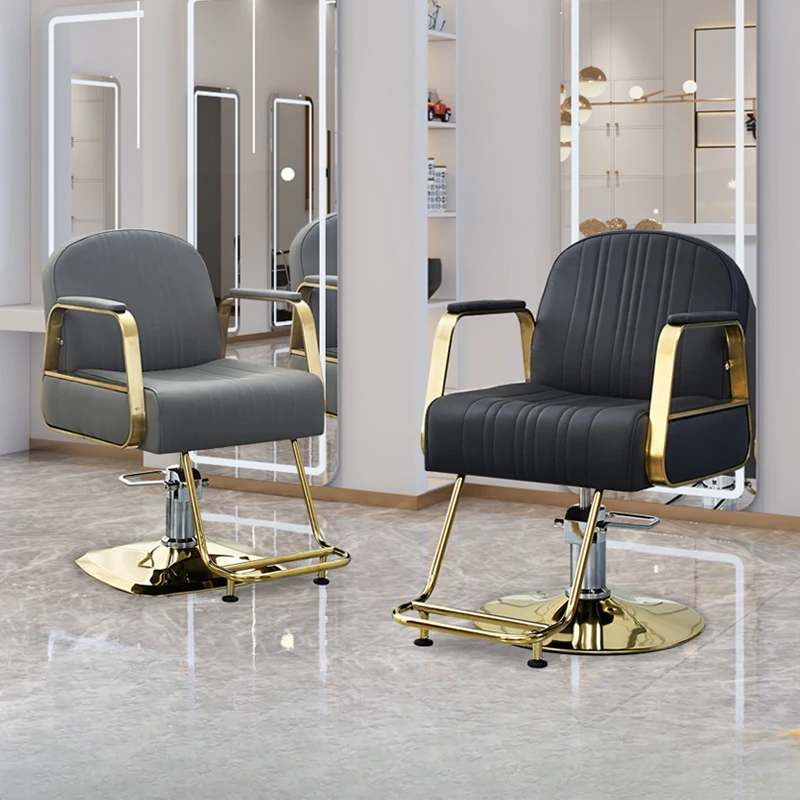 Manicure Office Barber Chairs Tattoo Nail Cosmetic Hairdressing Beauty Barber Chairs Professional Sillas Salon Furniture MR50BC