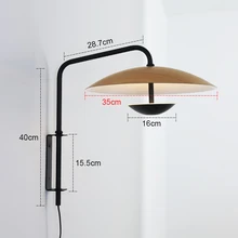  Nordic modern minimalist personality aisle bedside art wall lamp designer hotel model room living room study bedroom wall lamp 