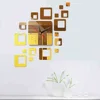 3D Acrylic Sticker Quartz Wall Mirror Clock Mirror Watch Home Decoration For Living Room Home Decor 4