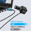 ELP 1080P USB 3.0 Webcam Manual Varifocal CS Lens IMX291 Low Light Camera 2MP 50fps High Speed Zoom USB PC Camera For Computer 5
