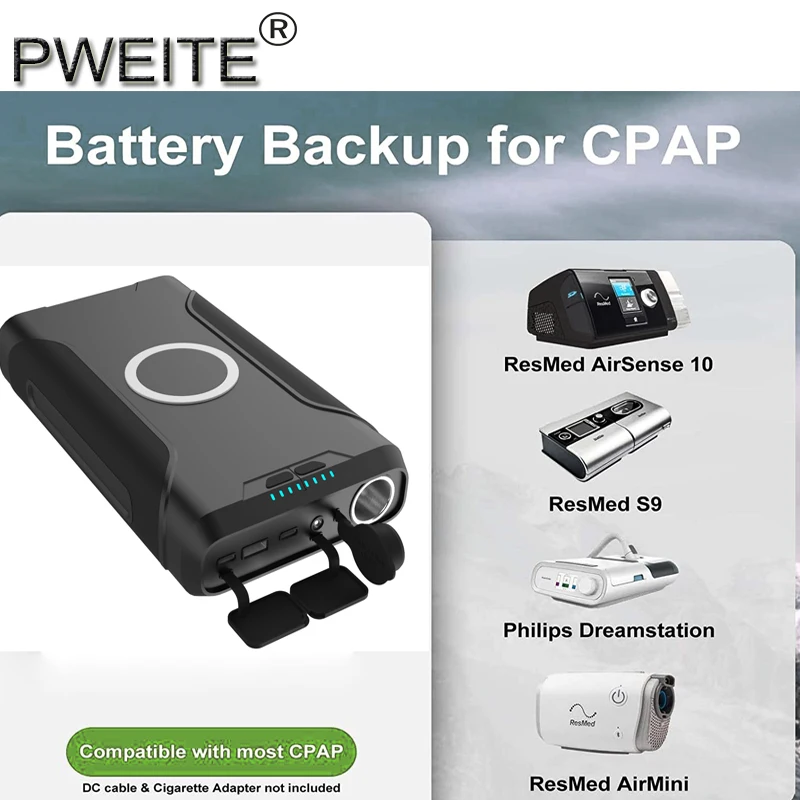 72000mAhUSBC60WLaptopCPAPBatteryBackupPowerBankforResMedS9