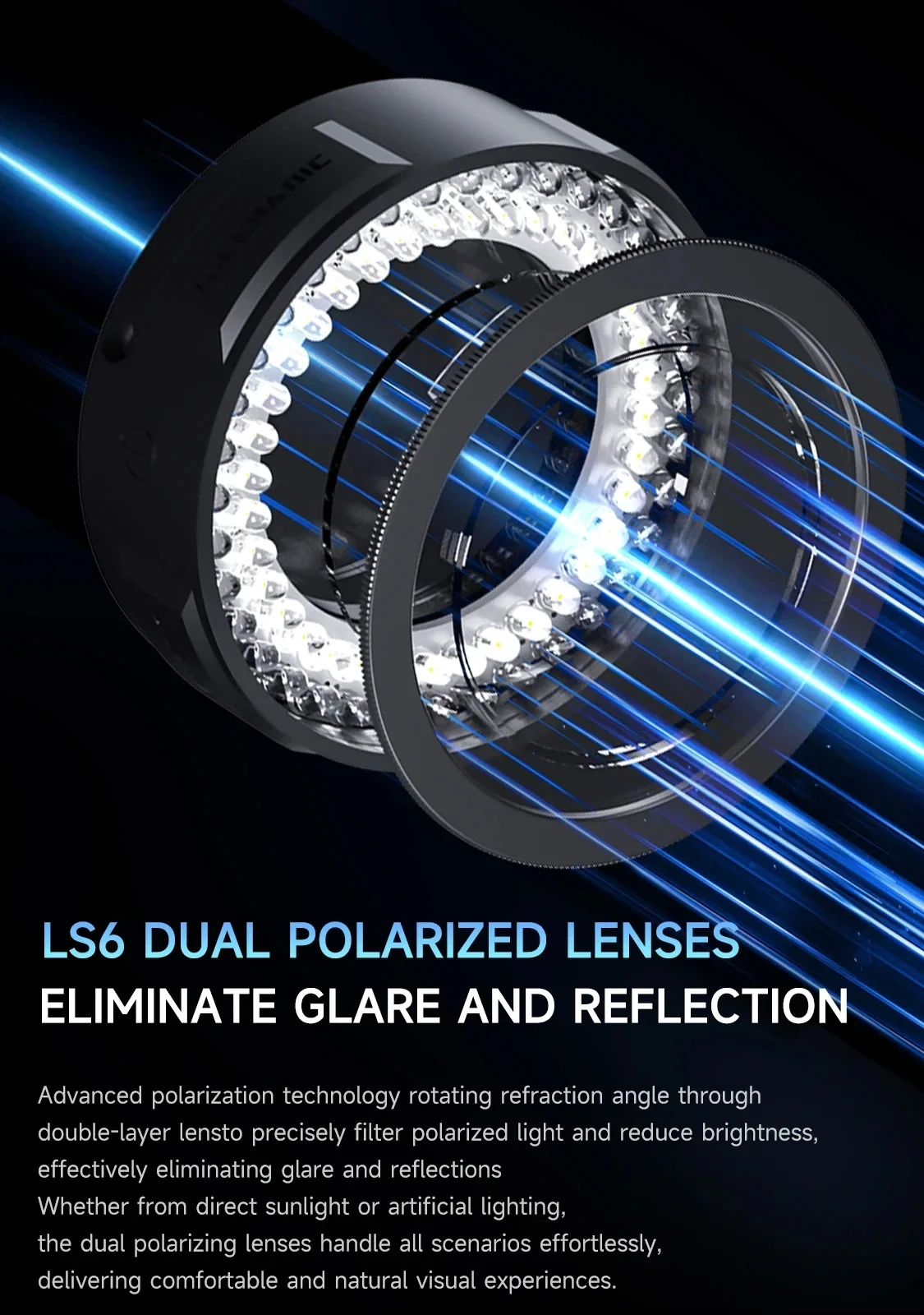 메카닉 LS5 LS6 현미경 링 라이트 편광 84 LED 링 램프 조절 가능 눈부심 방지 반사 제거 조명 도구