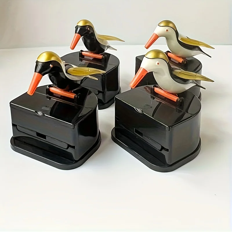 Woodpecker Toothpick Dispenser with One Click Pressing and Popping Design, Toothpick Holder, Toothpick Storage Container